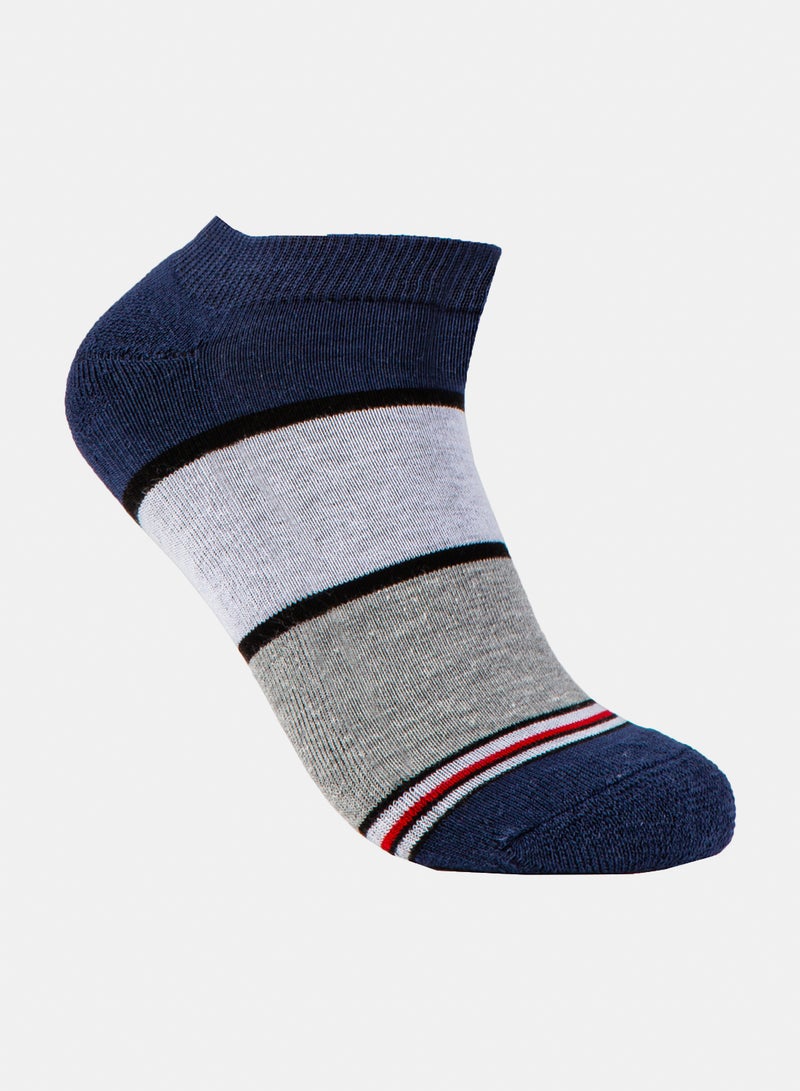 Odds Men's Pack of 3 Half Terry Ankle Patterned Socks - Image 3